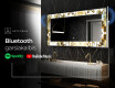 Apšviečiamas dekoratyvinis veidrodis LED - Golden Streaks #6