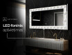 Apšviečiamas dekoratyvinis veidrodis LED - Dynamic Whirls #6