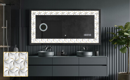 Apšviečiamas dekoratyvinis veidrodis LED - Dynamic Whirls