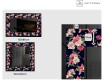 Apšviečiamas dekoratyvinis veidrodis LED - Floral Layouts #2