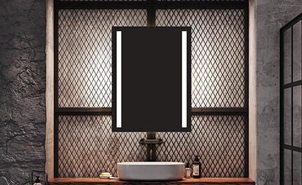 Vonios veidrodis su LED apšvietimu L02 60x80 cm