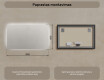 Apšviestas vonios veidrodis 60x80/80x60 cm su neutraliu 4500K atspalviu #6