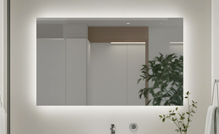 Apšviestas vonios veidrodis 60x80/80x60 cm su neutraliu 4500K atspalviu