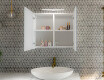 Vonios spintelė su LED veidrodžiu - Alphine White Mateo 70 x 60 cm #2