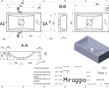 FARO L MIRASOFT praustuvė