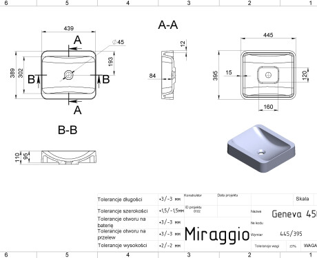 GENEVA MIRASOFT praustuvė