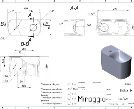 HELIX R MIRASOFT praustuvė
