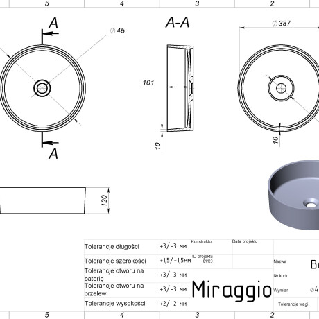 BERGAMO MIRASOFT praustuvė #1