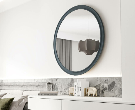 Apvalus veidrodis su MDF apdaila L300