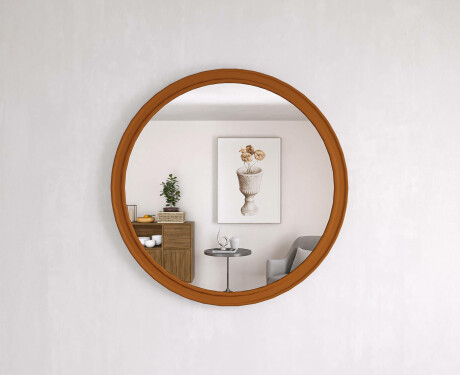 Apvalus veidrodis su MDF apdaila L300 #2