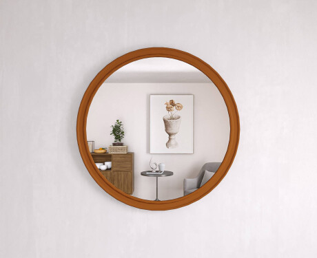 Apvalus veidrodis su MDF apdaila L300 #10