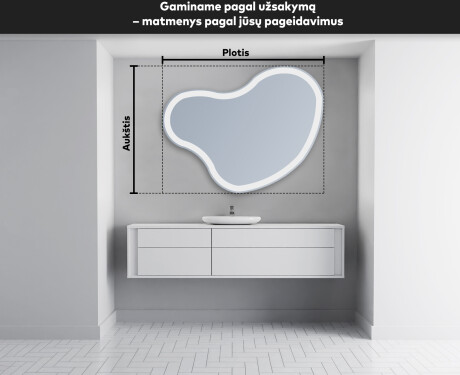 Dekoratyvinis veidrodis su led apsvietimu N222 #3