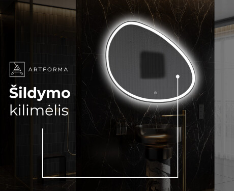 Dekoratyvinis veidrodis su LED apšvietimu H222 #9