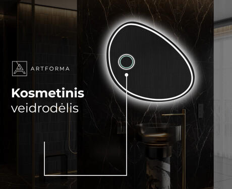 Netaisyklingos pakabinamas dekoratyvinis veidrodis H223 #5