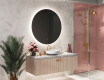 Apvalus apšviestas vonios veidrodis L82 #9