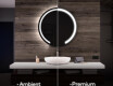 Apvalus apšviestas vonios veidrodis L96