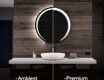 Apvalus apšviestas vonios veidrodis L98 #1