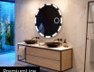 Apvalus apšviestas vonios veidrodis L117 #4
