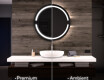 Apvalus apšviestas vonios veidrodis L118 #1