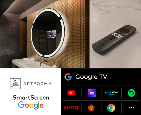 Apvalus apšviestas vonios veidrodis L119 #8