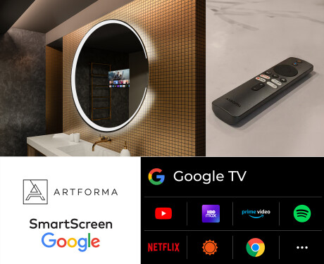 Apvalus apšviestas vonios veidrodis L123 #8