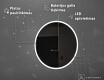 Akumuliatorinis apvalus vonios veidrodis su LED L76 #4