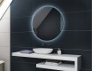 Akumuliatorinis apvalus vonios veidrodis su apšvietimu L82 #2