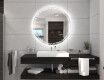 Akumuliatorinis apvalus vonios veidrodis su LED L115 #5