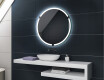 Akumuliatorinis apvalus vonios veidrodis su apšvietimu L119 #2