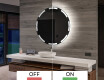 Akumuliatorinis apvalus vonios veidrodis su LED L120 #3