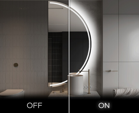 Netaisyklingos veidrodis ant sienos Y223 #3