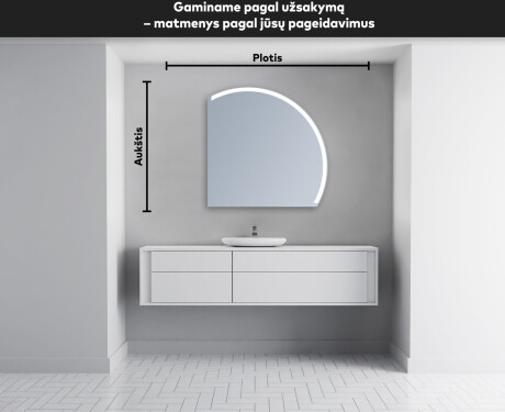 Dekoratyvinis veidrodis su LED apsvietimu Y222 #5