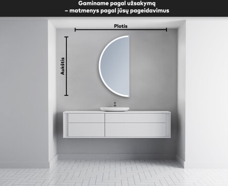 Dekoratyvinis veidrodis su LED apsvietimu D222 #4