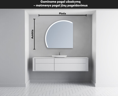 Dekoratyvinis veidrodis su LED apsvietimu X222 #4