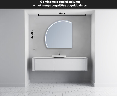 Dekoratyvinis veidrodis su LED apsvietimu X223 #4