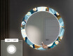 Apvalus dekoratyvinis veidrodis su LED apšvietimu prieškambariui - ball #4