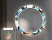 Apvalus dekoratyvinis veidrodis su LED apšvietimu prieškambariui - ball #5
