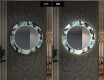 Apvalus dekoratyvinis veidrodis su LED apšvietimu prieškambariui - ball #7