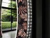 Apvalus dekoratyvinis veidrodis su LED apšvietimu svetainei - jungle #11