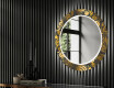 Apvalus dekoratyvinis veidrodis su LED apšvietimu prieškambariui - ancient pattern #2