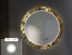 Apvalus dekoratyvinis veidrodis su LED apšvietimu prieškambariui - ancient pattern #4