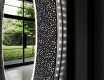 Apvalus dekoratyvinis veidrodis su LED apšvietimu – voniai  - dotts #11