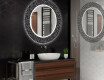 Apvalus dekoratyvinis veidrodis su LED apšvietimu – voniai  - dotts #2