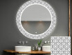 Apvalus dekoratyvinis veidrodis su LED apšvietimu – voniai  - industrial #1