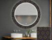 Apvalus dekoratyvinis veidrodis su LED apšvietimu – voniai  - ornament #1