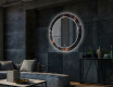 Apvalus dekoratyvinis veidrodis su LED apšvietimu svetainei - dandelion #2
