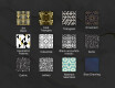 Apvalus dekoratyvinis veidrodis su LED apšvietimu prieškambariui - geometric patterns #10