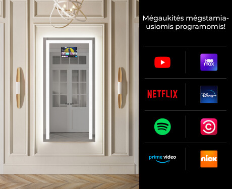 Vertikalus apšviestas vonios veidrodis LED L11 #2