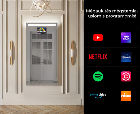 Vertikalus apšviestas vonios veidrodis LED L12 #2
