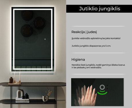 Vertikalus apšviestas vonios veidrodis LED L15 #6